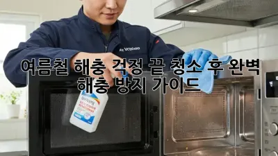 여름철 해충 걱정 끝! 청소 후 완벽 해충 방지 가이드